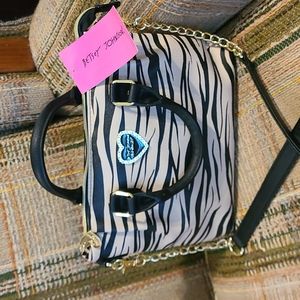 Betsy Johnson Pinch Crossbody Satchel